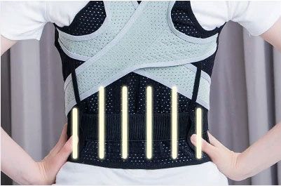 Corrector de postura, soporte lumbar ajustable, cinturón de apoyo de espalda, protección de hombros, corsé de postura para adultos y niños.