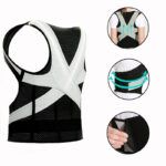 Corrector de postura, soporte lumbar ajustable, cinturón de apoyo de espalda, protección de hombros, corsé de postura para adultos y niños.
