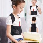Corrector de postura, soporte lumbar ajustable, cinturón de apoyo de espalda, protección de hombros, corsé de postura para adultos y niños.