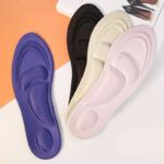 Plantillas de Masaje 4D Amortiguadoras con Esponja de Soporte para Arco
