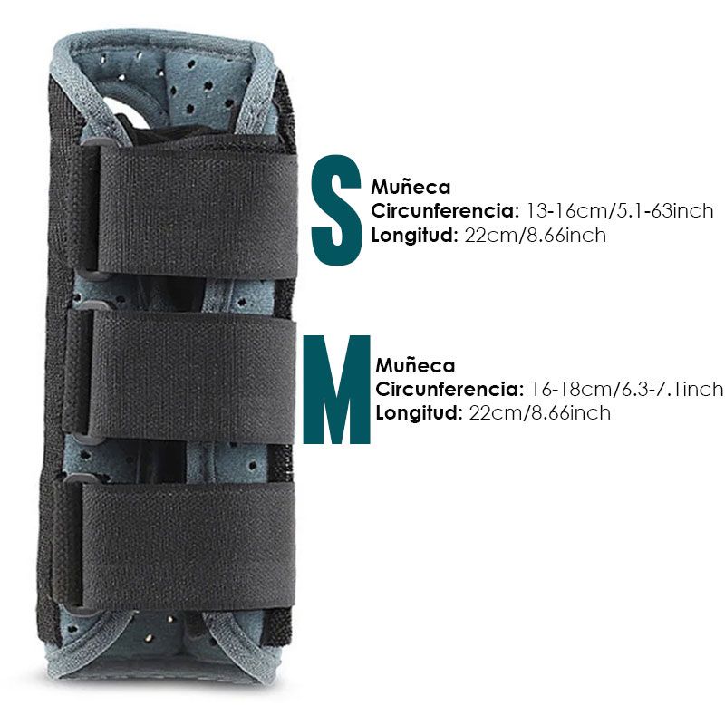 Soporte Muñeca con férulas Ajustable Túnel Carpiano