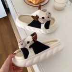 Pantuflas Sandalias de lino y algodón