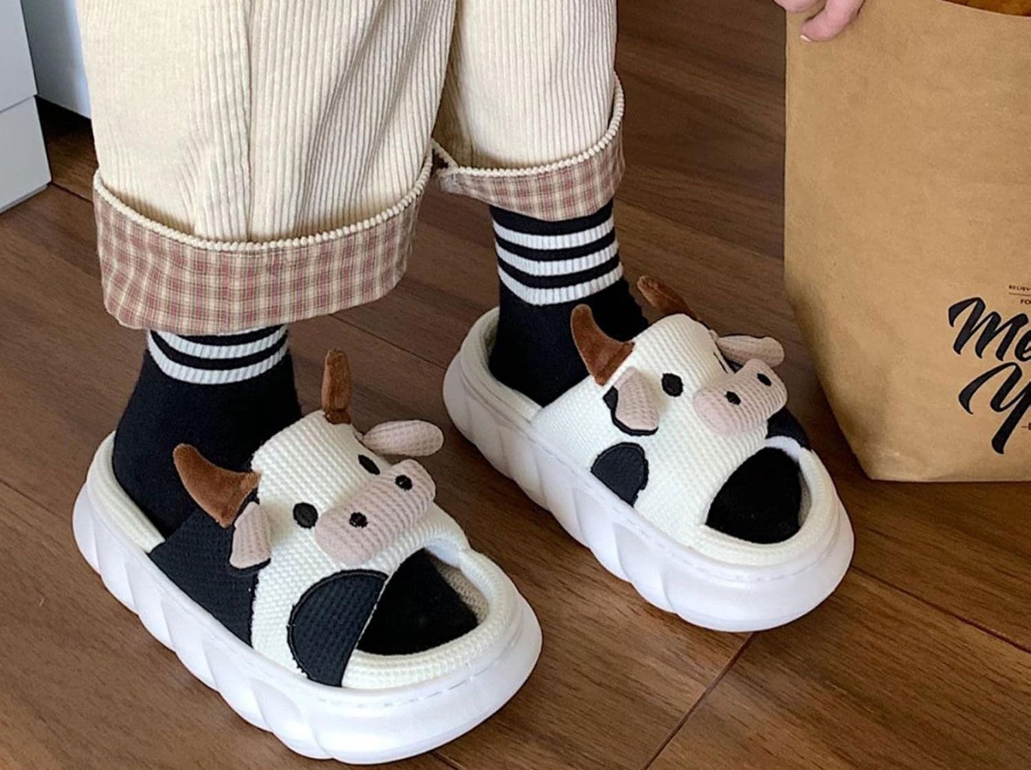 Pantuflas Sandalias de lino y algodón