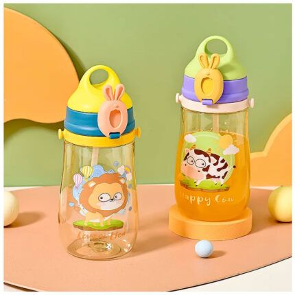 Vaso Pitillo con Diseños Animados 550ml