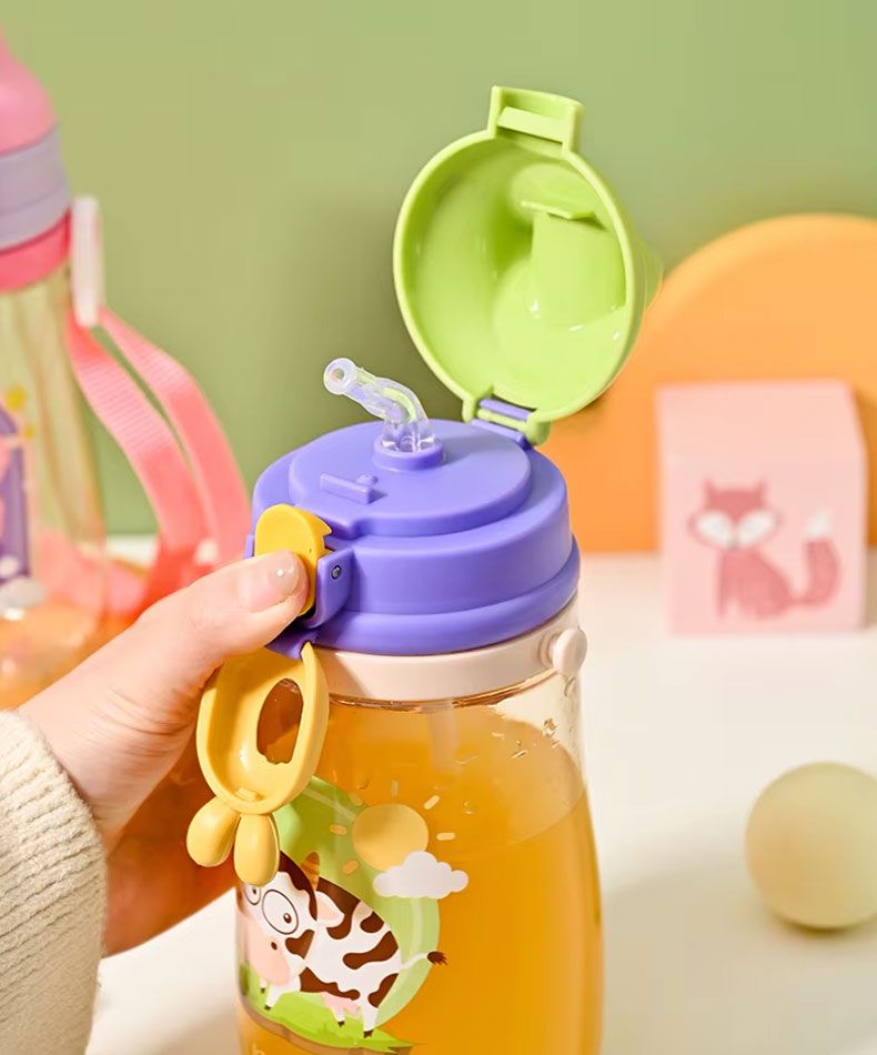 Vaso Pitillo con Diseños Animados 550ml