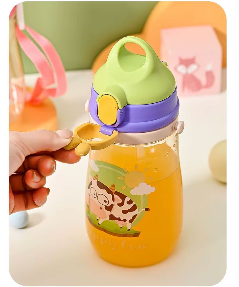 Vaso Pitillo con Diseños Animados 550ml