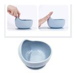 Set Vajilla Silicona Para Bebe con Cubiertos Sin Bpa - 5 Piezas