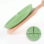 Set Vajilla Silicona Para Bebe con Cubiertos Sin Bpa - 5 Piezas