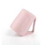 Taza Creativa En Fibra De Trigo Con Infusor De Té y Tapa De Platillo