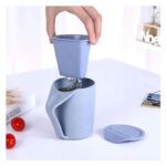 Taza Creativa En Fibra De Trigo Con Infusor De Té y Tapa De Platillo