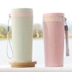 Termo Antiderrames 300 Ml Fibra De Trigo Ecológico, Taza-mug