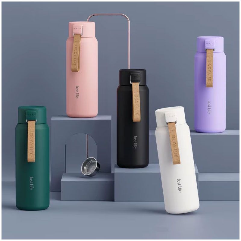 Termo Just Life Para Bebidas Frías Y Calientes 600 Ml Acero Inoxidable