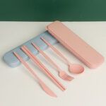 Set De Cubiertos x 4 De Fibra De Trigo