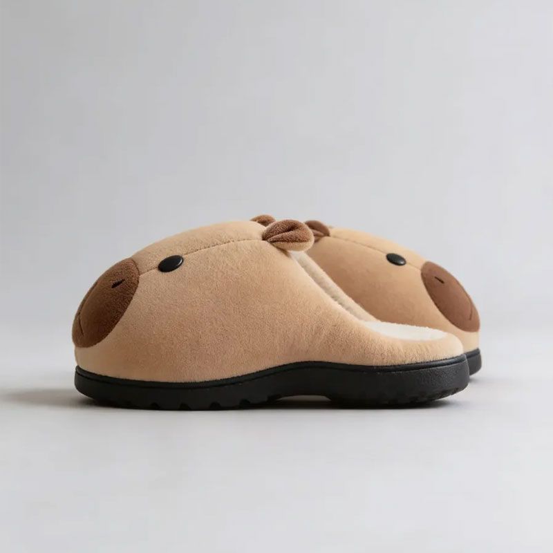 Pantuflas Peluche Capibara Antideslizantes