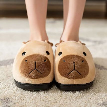 Pantuflas Peluche Capibara Antideslizantes
