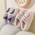 Pantuflas de Lino y Algodón Diseño Hello Kitty Antideslizantes