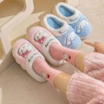 Pantuflas de Lino y Algodón Diseño Hello Kitty Antideslizantes