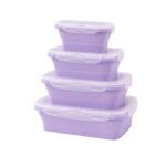 Porta comidas En Silicona Plegable
