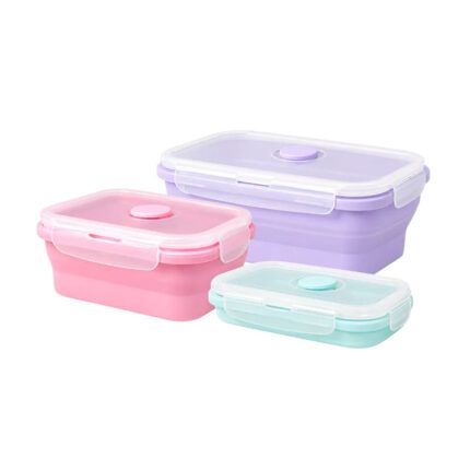 Porta comidas En Silicona Plegable