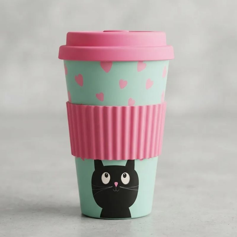 Mug Green Cup De Bambu Ecologico 400ml