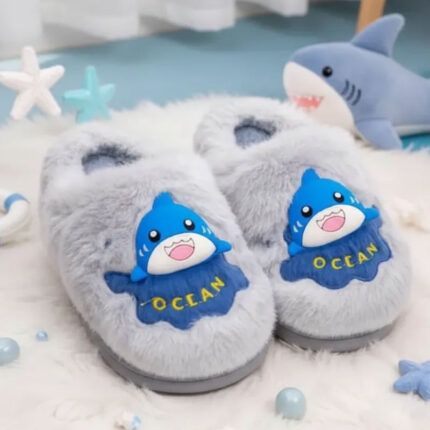 Pantuflas De Algodón Con Diseño Animado