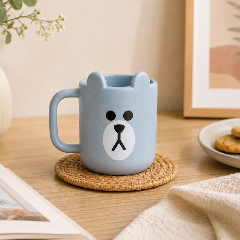 Mug Taza Carita En Fibra De Trigo
