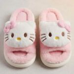 Pantuflas De Lino Y Algodón Hello Kitty Peluche