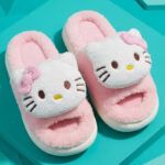 Pantuflas De Lino Y Algodón Hello Kitty Peluche