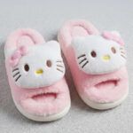 Pantuflas De Lino Y Algodón Hello Kitty Peluche